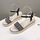thumbnail image 2 of 2023 sandalias de plataforma para mujer, zapatos con cordones en el tobillo, zapatos de plataforma a la moda para mujer, zapatos de fiesta con cuña, zapatos cómodos con punta abierta 36 Gao Jinjia LED, 2 of 2