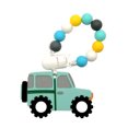 thumbnail image 1 of Juguetes para la dentición del coche del tractor para bebés de 3 a 12 meses, mordedor de silicona de grado alimenticio sin BPA con clip para chupete para niños y niñas, azul WD.WDQZL electrónico, 1 of 5