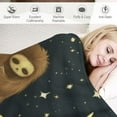 thumbnail image 3 of JEUXUS Sloth Kids Blanket Boys Girls Sloth Plush Throw Blanket Soft Fuzzy Flannel Sloth Blanket for Bed Couch Sofa Decor Blankets Sloth Lover Toddler Kids Blankets Gift, 3 of 6