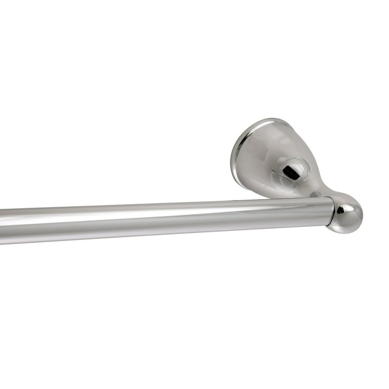 18 Inch Double Towel Bar With Swivel Hanger - Chrome Finish Brass Wall Mount Holder