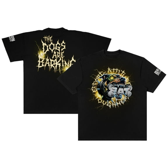 Men's Black Bron Breakker The Dogs Are Barking Oversized T-Shirt