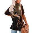 thumbnail image 2 of The Twilight Saga Women's Shirt V-Neck Breathable Short-Sleeve T-Shirt Casual Fashion Tee Soft & Trendy Blouse 4XL, 2 of 8