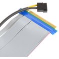 thumbnail image 4 of Yazoeia PCI-E Express 16X to 16x Riser Extender Card with Molex IDE Power & Ribbon Cable 20cm CJC912-16733, 4 of 6