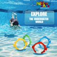 thumbnail image 3 of Juego de anillos de buceo Novelty Place, 4 unidades, con forma de pez, para niños y adultos, 3 of 7