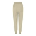 thumbnail image 2 of Breathable Linen Pants Women Pull-On Joggers Pants with 4 Pockets Long Casual Jogger Trousers, 2 of 6