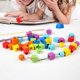 thumbnail image 5 of Wooden Toys Activities Rainbow Ages 3-5 Pre School Threading Beads String Baoblaze juguetes de madera, 5 of 8