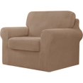 thumbnail image 1 of CHUN YI Stretch Checks Spandex Sofa Cover Separate Backrests Cushions Cover Slipcover, 1 of 5