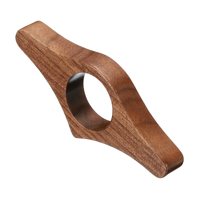 Uxcell 1" Thumb Book Page Holder Handmade Walnut Bookmark Book Opener Page Holders Style 5, Brown