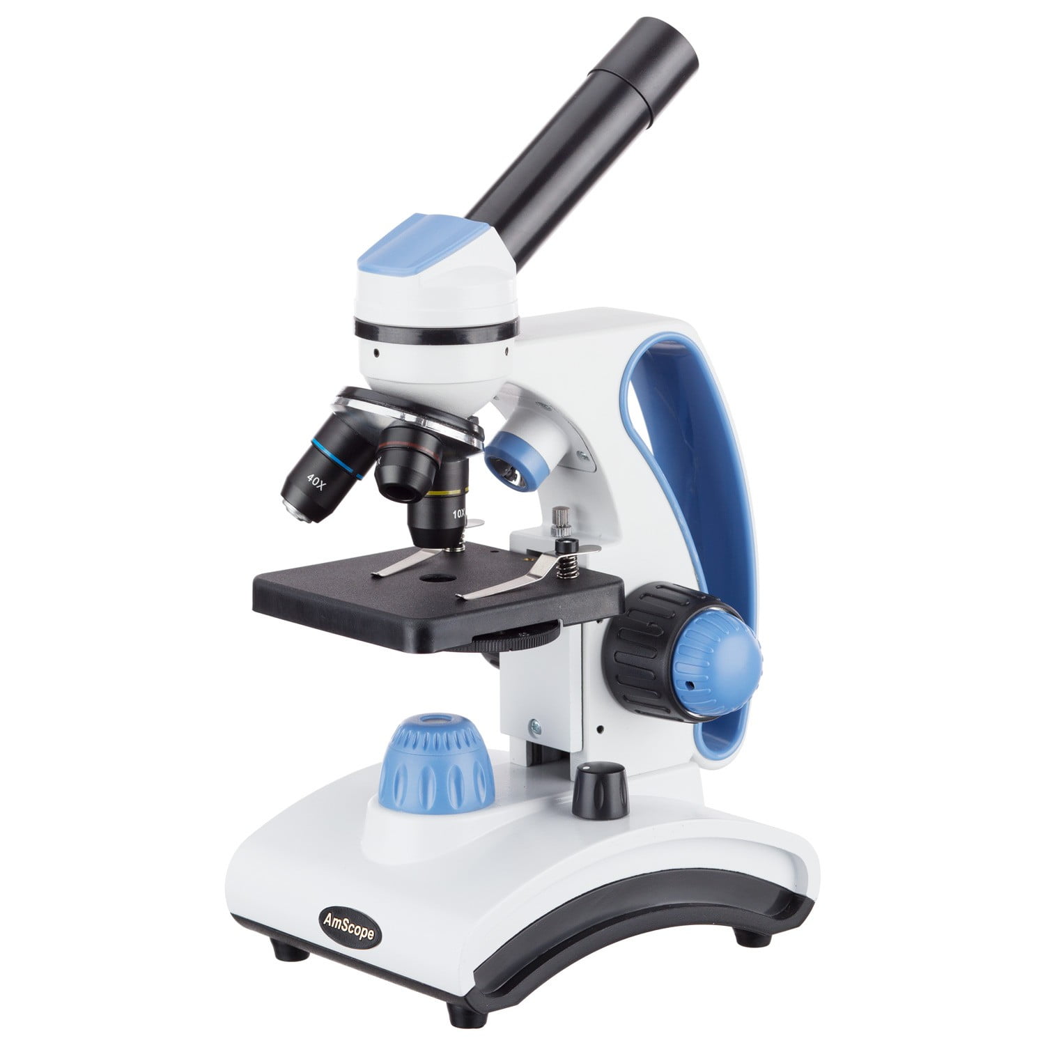 AmScope 40X1000X Dual Light Glass Lens Metal Frame Student Microscope