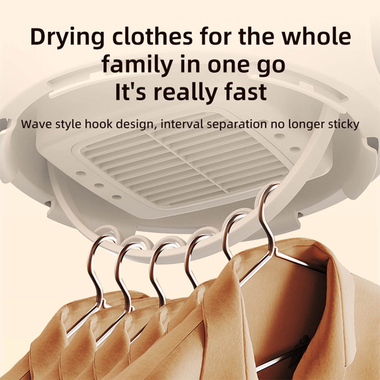 LAZIOEGR Portable Clothes Dryer Machine for Travel RV Dorm, Compact Foldable Electric Drying Machine 500W with 6 Mode Smart Timer, Touch Control LED Display (8.27 x 4.33 inches / 21 x 11 cm) EU Plug