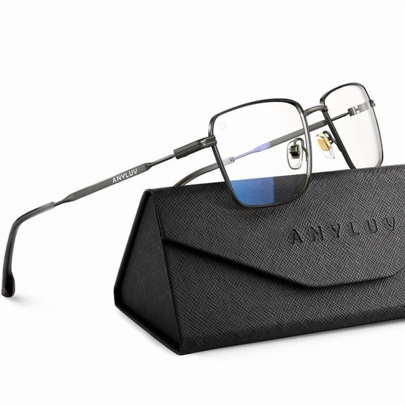 ANYLUV Reading Glasses Men/Women, Anti Eyestrain Blue Light Reader for Women, Metal Cheaters Reading Computer Glasses
