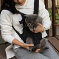 thumbnail image 4 of Guiexla Pet Bag Fashion Breathable Portable Adjustable Drawstring Comfortable Anxiety-Reducing Chest Shoulder Bag Pet Outing Solution, 4 of 7