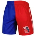 thumbnail image 2 of Men's Mitchell & Ness Blue/Red Detroit Pistons Hardwood Classics 2003 Split Swingman Shorts, 2 of 3