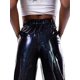 thumbnail image 5 of Pantalones deportivos para mujer, metalizados brillantes, cintura alta, efecto mojado, elásticos, holográficos, estilo hip hop., 5 of 6