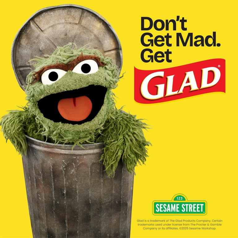 Glad OdorShield 13 Gallon Trash Bags - Febreze Lemon Scent - Leak