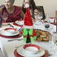 thumbnail image 3 of Xihbxyly Funda para Botella de Vino Navideña, Diseño de Gorro de Papá Noel con Lentejuelas, Elegante Decoración Navideña, Ideal para Mesas Festivas, Reutilizable y Suave, Se Adapta a La Mayoría de Bo, 3 of 7