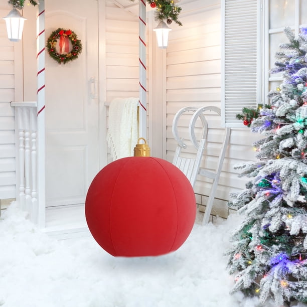 Décorations De Noël Boule Gonflable De Noël, 60 Cm Boule De Noël Géante