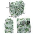thumbnail image 5 of Green and White Lounger Chair Bag, Polynesian Aloha Watercolor Style Monstera Palm Leaves Luau, High Capacity Storage with Handle Container, Lounger Size, Green and Almond Green, by Ambesonne, 5 of 5
