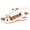 White, variant on Rokment Women's Orthopedic Wedge Dressy Sandals with Arch Support Comfortable Platform Walking Summer Shoes Fashion Casual Metal Buckles Mules Slingback Mid Heels Dress Footwear Black Size 6