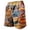 20Orange89, variant on XAOFW Casual Printed Mens Shorts Plaid Vacation Loose Fit Beach Shorts For Men Versatile Bottoms L
