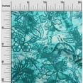 thumbnail image 2 of oneOone Polyester Spandex Teal Green Fabric Abstract Floral Sewing Craft Projects Fabric Prints By Yard 56 Inch Wide, 2 of 4