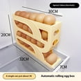 thumbnail image 2 of TOPRenddon 4-Tier Slide Egg Storage Box for Refrigerator Door - Auto Rolling Egg Organizer with Clear Lid | Space Saving Kitchen Countertop Egg Holder (Holds 30 Eggs), 2 of 8
