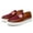 Red, variant on Big Size Men's Casual Loafers Slip On Leather Shoes Comfortable Lightweight Driving Shoes Male Moccasins Classic Penny Loafer Flats Boat Shoes Outdoor Walking Shoes