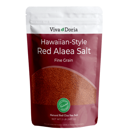 Viva Doria Hawaiian Red Alaea Sea Salt, Fine Grain, 2 lb