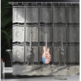 thumbnail image 4 of Ambesonne Music Shower Curtain, Digital Rock Guitar, 69"Wx70"L, Multicolor, 4 of 5