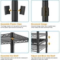 thumbnail image 6 of Upgraded Washer Dryer Stacking Rack for Narrow Spaces, Metal Over-Unit Storage Shelves, Black, 6 of 6