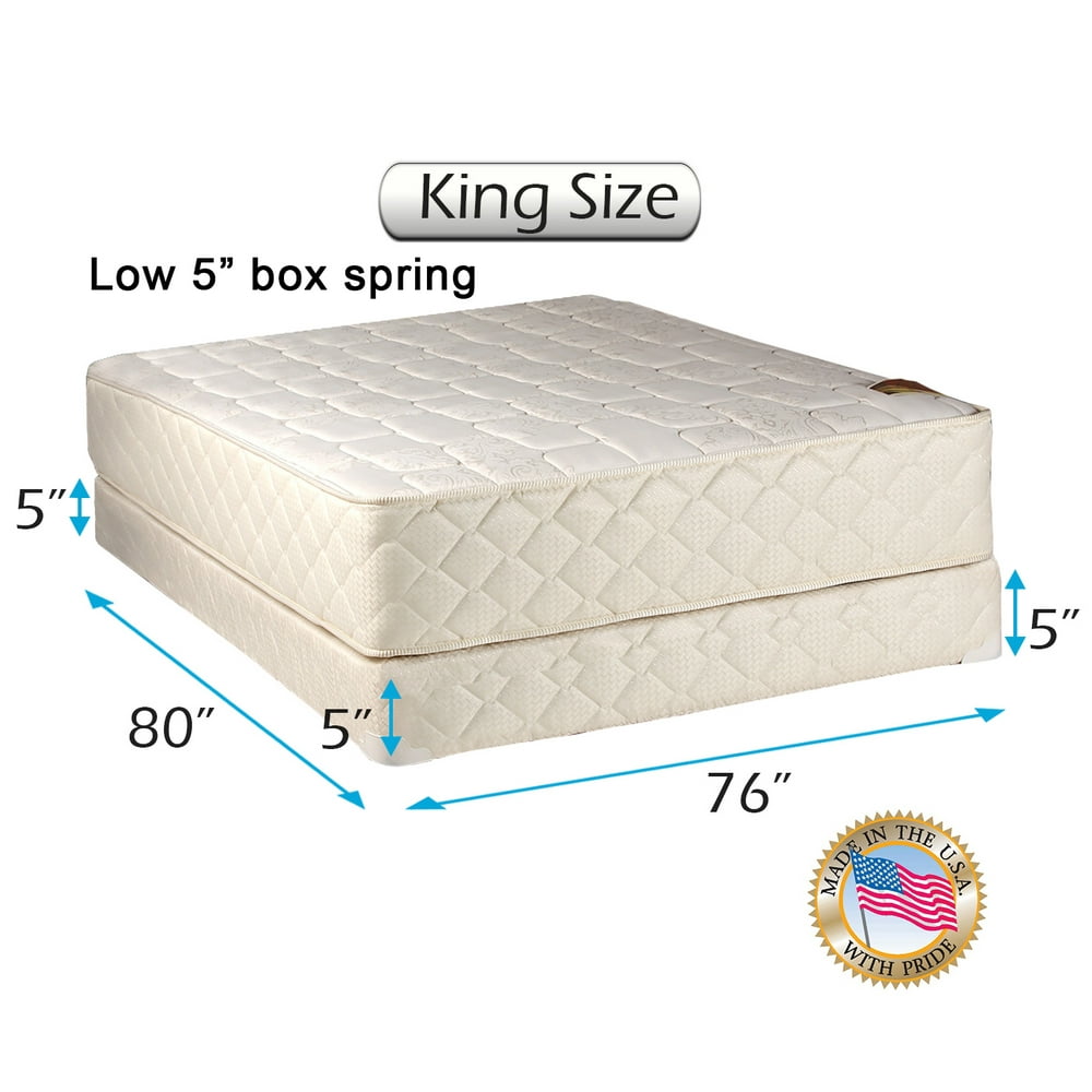 Dream Sleep Grandeur Deluxe King Mattress and Low 5" Height Box Spring