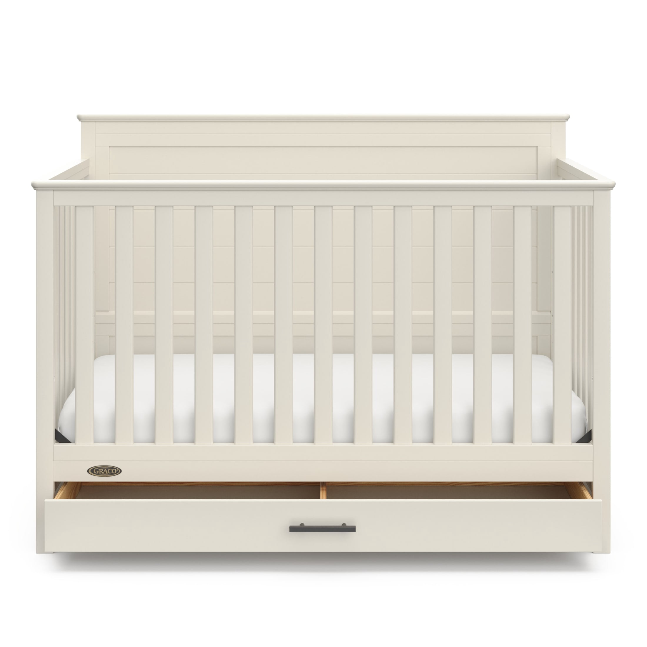 Graco Tristan Convertible Crib With Drawer - Frosted Oat