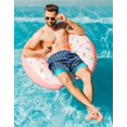 thumbnail image 3 of LRD Bañador para hombre con forro de compresión, entrepierna de 7 pulgadas, pantalones cortos de natación de secado rápido, Gangsta Ducks/Pool - XXL, 3 of 5