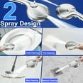 thumbnail image 3 of Shower Head - 9-Mode High Pressure Handheld Shower Head with Water Stop Button, Shower Head with Ultra-long Stainless Steel Hose, 9 Spray Settings, 3 of 8