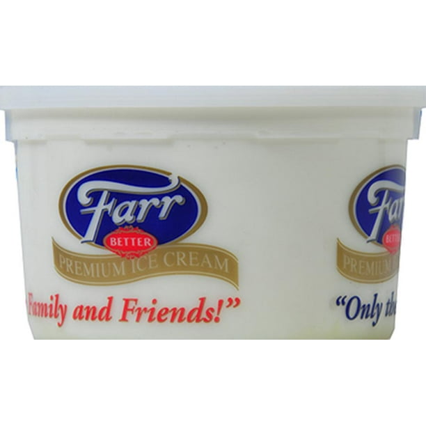 Farr Vanilla Ice Cream Pail, 128 oz