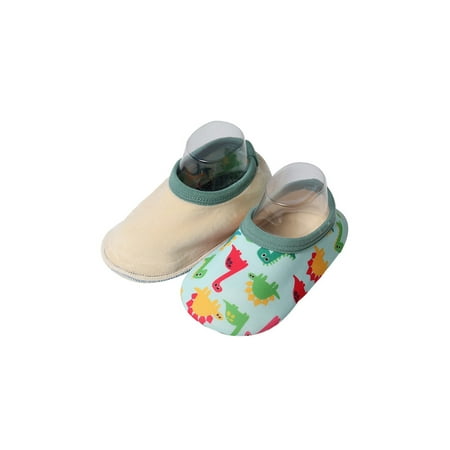 

Eloshman Boys Girls Sock Slipper Prewalkers Crib Shoes Pull On Floor Slippers Home Comfort Cartoon Socks Non-slip Soft Shoe Lined Green Dinosaur 10C