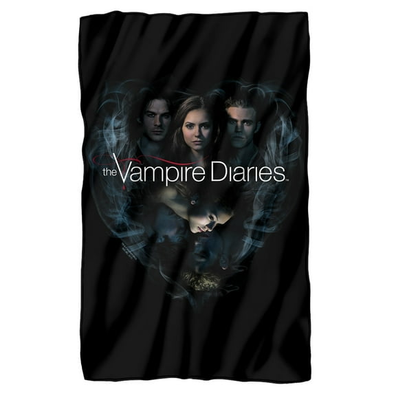 Vampire Diaries Hearts Desire Fleece Blanket 36' x 58',Hearts Desire