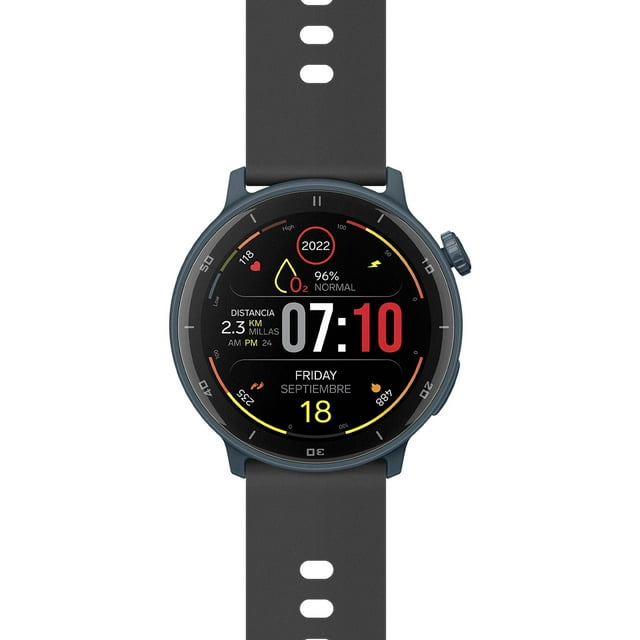 STEREN Smart Watch Bluetooth Touch AMOLED con función GPS, 1.4", 3 ATM, 22 mm Color Gris