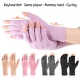 thumbnail image 4 of Half Finger Compression Gloves, Half Finger Style, Pain Relief & Wrist Support for Fitness and Cycling Sports,1Pair, 4 of 6