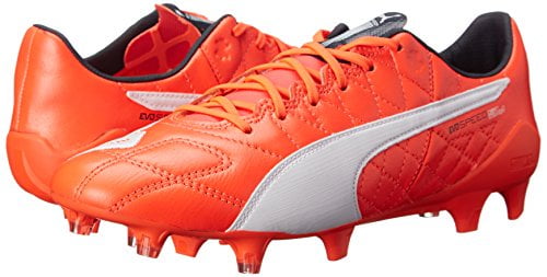 PUMA Men's Evospeed SL Leather FG Soccer Shoe, Lava Blast PUMA Men's Evospeed SL Leather FG Soccer Shoe, Lava Blast