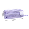 thumbnail image 3 of Large Capacity Multipurpose Transparent Window Pen Pouch Organizer For School Supplies Stationery Storage, 3 of 4