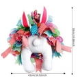 thumbnail image 4 of LAMDAWE Spring BunnyWreath Funny Easter BunnyButt Wreath with Colorful Ribbon and Floral Design,Easter Rabbit Welcome Rabbit Wreath Outdoor Indoor Front Door Spring Farmhouse Hanging Decoration, 4 of 8