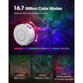 thumbnail image 3 of LED Starry Projector (White),Smart Starry Night Light Galaxy Projector,Dimmer/Voice Control/Wi-Fi/Timer,Bedroom Decoration,Gift,Christmas, 3 of 5