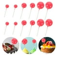 thumbnail image 4 of 30pcs Mini Foams Ball Cupcake Topper Ball Shaped Cake Insert Topper DIY Cake Decorations, 4 of 7