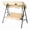 Khaki/70"x 44" x 60", variant on Alvantor 2-Seat Porch Swing with Canopy, Outdoor Patio Swing Chair with Cushion and Steel Frame for Backyard Garden Balcony