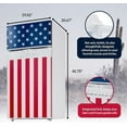 thumbnail image 5 of Crosley American Tribute 4.2 Cuft 2-Door Compact Refrigerator, White with American Flag Design, 5 of 5