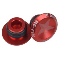 Grip Handlebar End Cap, 2Pcs Mountain Bicycle Bike Cycling Aluminum Alloy Handlebar Grips Plug Bar Ends