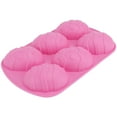 thumbnail image 4 of 6-Grid Silicone Fondant Egg Shaped Mold Easter Egg Mold Set Baking Mold for Cake Decoration(Red), 4 of 8