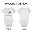 thumbnail image 3 of Just A Little Uruguayan Funny Baby Bodysuit For Boy Girl, 3 of 5
