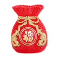thumbnail image 3 of Bolsa de bendición Feng Shui para el Festival de Primavera del Año Nuevo Chino, decoración de jarrón de flores Rojo 17cm, 3 of 9